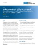 Cover page: Carbon Neutrality in California: Forecasted Expenditures on Fossil Fuel and Zero-Emission Vehicles from 2020 to 2045