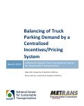 Cover page: Balancing of Truck Parking Demand by a Centralized Incentives/Pricing System