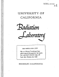 Cover page: THE ELECTRICAL ASPECTS OF THE UCRL 740-MEV SYNCHROCYCLOTRON