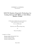 Cover page: MOCVD Emitter Regrowth Technology for Scaling InGaAs/InP HBTs to Sub-100nm Emitter Width