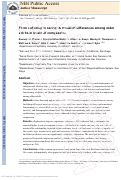 Cover page: From suffering to caring: a model of differences among older adults in levels of compassion