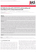 Cover page: Left behind on the path to 90‐90‐90: understanding and responding to HIV among displaced people