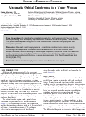 Cover page: Atraumatic Orbital Emphysema in a Young Woman