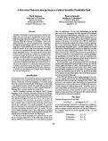 Cover page: A Recurrent Network that performs a Conext-Sensitive Prediction Task