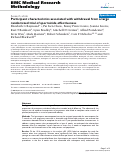 Cover page: Participant characteristics associated with withdrawal from a large randomized trial of spermicide effectiveness