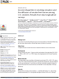 Cover page: Income disparities in smoking cessation and the diffusion of smoke-free homes among U.S. smokers: Results from two longitudinal surveys