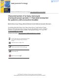 Cover page: Characterisation of urinary monocyte chemoattractant protein 1: Potential biomarker for patients with overactive bladder