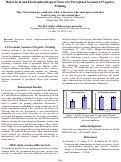 Cover page: Behavioral and Electrophysiological Tests of a Perceptual Account of Negative Priming