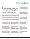 Cover page: An analogy between the evolution of drug resistance in bacterial communities and malignant tissues