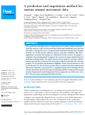 Cover page: A prediction and imputation method for marine animal movement data.