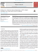 Cover page: Closing in on critical net-baryon fluctuations at LHC energies: Cumulants up to third order in Pb–Pb collisions