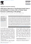 Cover page: uPAR Induces Expression of Transforming Growth Factor β and Interleukin-4 in Cancer Cells to Promote Tumor-Permissive Conditioning of Macrophages