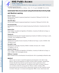 Cover page: Automated Pain Assessment using Electrodermal Activity Data and Machine Learning