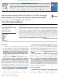 Cover page: Not competent enough to know the difference? Gender stereotypes about women’s ease of being misled predict negotiator deception