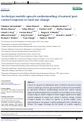 Cover page: Archetype models upscale understanding of natural pest control response to land‐use change