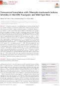 Cover page: Transcervical Inoculation with Chlamydia trachomatis Induces Infertility in HLA-DR4 Transgenic and Wild-Type Mice.