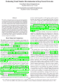 Cover page: Evaluating Visual Number Discrimination in Deep Neural Networks