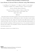 Cover page: Temporal Characterization of Femtosecond Laser-Plasma-Accelerated Electron Bunches using 
THz Radiation