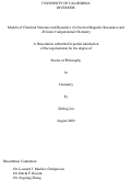 Cover page: Models of Chemical Structure and Dynamics via Nuclear Magnetic Resonance and Ab Initio Computational Chemistry