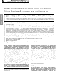 Cover page: Phase I trial of vorinostat and doxorubicin in solid tumours: histone deacetylase 2 expression as a predictive marker