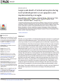 Cover page: Large-scale death of retinal astrocytes during normal development is non-apoptotic and implemented by microglia