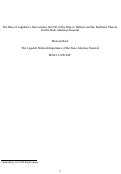 Cover page of The Rise of Legislative Intervention, the Fall of the Duty to Defend, and the Problems Thereinfor the State Attorneys General