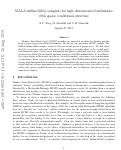 Cover page: MALA-within-Gibbs Samplers for High-Dimensional Distributions with Sparse Conditional Structure