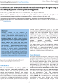 Cover page: Usefulness of immunohistochemical staining in diagnosing a challenging case of oral primary syphilis