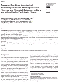 Cover page: Assessing Combined Longitudinal Mentorship and Skills Training on Select Maternal and Neonatal Outcomes in Rural and Urban Health Facilities in Malawi