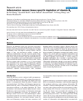 Cover page: Inflammation causes tissue-specific depletion of vitamin B6.