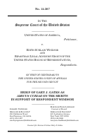 Cover page: Brief of Amici Curiae in United States v. Windsor and Hollingsworth v. Perry of Gary J. Gates