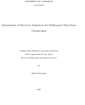 Cover page: Optimization of Reservoir Adaptation for Multivariate Time Series Classification