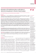 Cover page: Estimation of the global prevalence and burden of obstructive sleep apnoea: a literature-based analysis