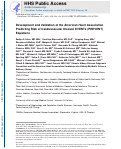 Cover page: Development and Validation of the American Heart Associations PREVENT Equations.