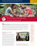 Cover page of Youth-focused Community and Citizen Science Research Brief: Youth Share Findings with Outside Audiences