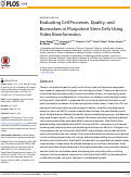 Cover page: Evaluating Cell Processes, Quality, and Biomarkers in Pluripotent Stem Cells Using Video Bioinformatics