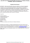 Cover page: Participate in Professional Activities by Serving on a Conference Planning Committee: Strategies for Beginning Interlibrary Loan Professionals