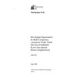 Cover page: Developing Opportunities to Build Competence Among our Youth: Youth Services in Oakland's Lower San Antonio District Neighborhood