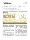 Cover page: Real-Time Monitoring of Alzheimer’s-Related Amyloid Aggregation via Probe Enhancement–Fluorescence Correlation Spectroscopy