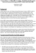 Cover page: Cost Avoidance vs. Utility Bill Accounting - Explaining the Discrepancy Between Guaranteed 
Savings in ESPC Projects and Utility Bills