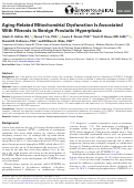 Cover page: Aging-Related Mitochondrial Dysfunction Is Associated With Fibrosis in Benign Prostatic Hyperplasia.