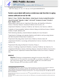 Cover page: Factors associated with worse cerebrovascular function in aging women with and at risk for HIV.