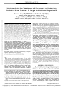 Cover page: Nivolumab in the Treatment of Recurrent or Refractory Pediatric Brain Tumors: A Single Institutional Experience