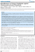 Cover page: Nonadherence to Primary Prophylaxis against Pneumocystis jirovecii Pneumonia