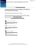 Cover page: Long-term baseline ozone changes in the Western US: A synthesis of analyses