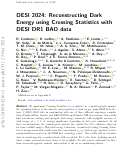 Cover page of DESI 2024: reconstructing dark energy using crossing statistics with DESI DR1 BAO data