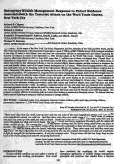 Cover page: Emergency wildlife management response to protect evidence associated with the terrorist attack on the World Trade Center, New York City