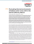 Cover page: Fluctuating thermal environments of shallow-water rocky reefs in the Gulf of California, Mexico.