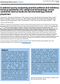 Cover page: A national survey comparing practice patterns and residency training satisfaction for categorical dermatology versus combined internal medicine and dermatology trained physicians