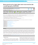 Cover page: Best practices for high data-rate macromolecular crystallography (HDRMX).